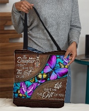 MOM TO DAUGHTER GIFT- BUTTERFLY- GIFT OF LIFE All-over Tote aos-all-over-tote-lifestyle-front-10