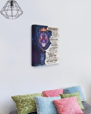 MOM TO DAUGHTER GIFT BELIEVE STRAIGHTEN CROWN LION 11x14 Gallery Wrapped Canvas Prints aos-canvas-pgw-11x14-lifestyle-front-02