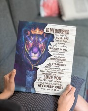 MOM TO DAUGHTER GIFT BELIEVE STRAIGHTEN CROWN LION 11x14 Gallery Wrapped Canvas Prints aos-canvas-pgw-11x14-lifestyle-front-25