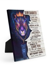 MOM TO DAUGHTER GIFT BELIEVE STRAIGHTEN CROWN LION Easel-Back Gallery Wrapped Canvas tile