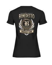 B-E-N-E-D-E-T-T-O k1 Premium Fit Ladies Tee thumbnail