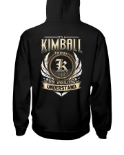 K-I-M-B-A-L-L X1 Hooded Sweatshirt back