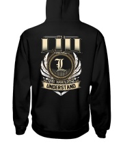 L-I-U k1 Hooded Sweatshirt back