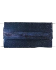 Night sky stars and galaxies Cloth face mask thumbnail