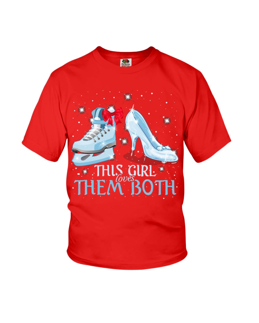 THIS GIRL LOVES THEM BOTH Youth T-Shirt