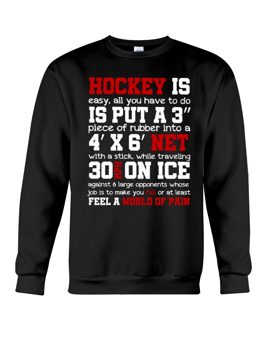 HOCKEY IS EASY Crewneck Sweatshirt