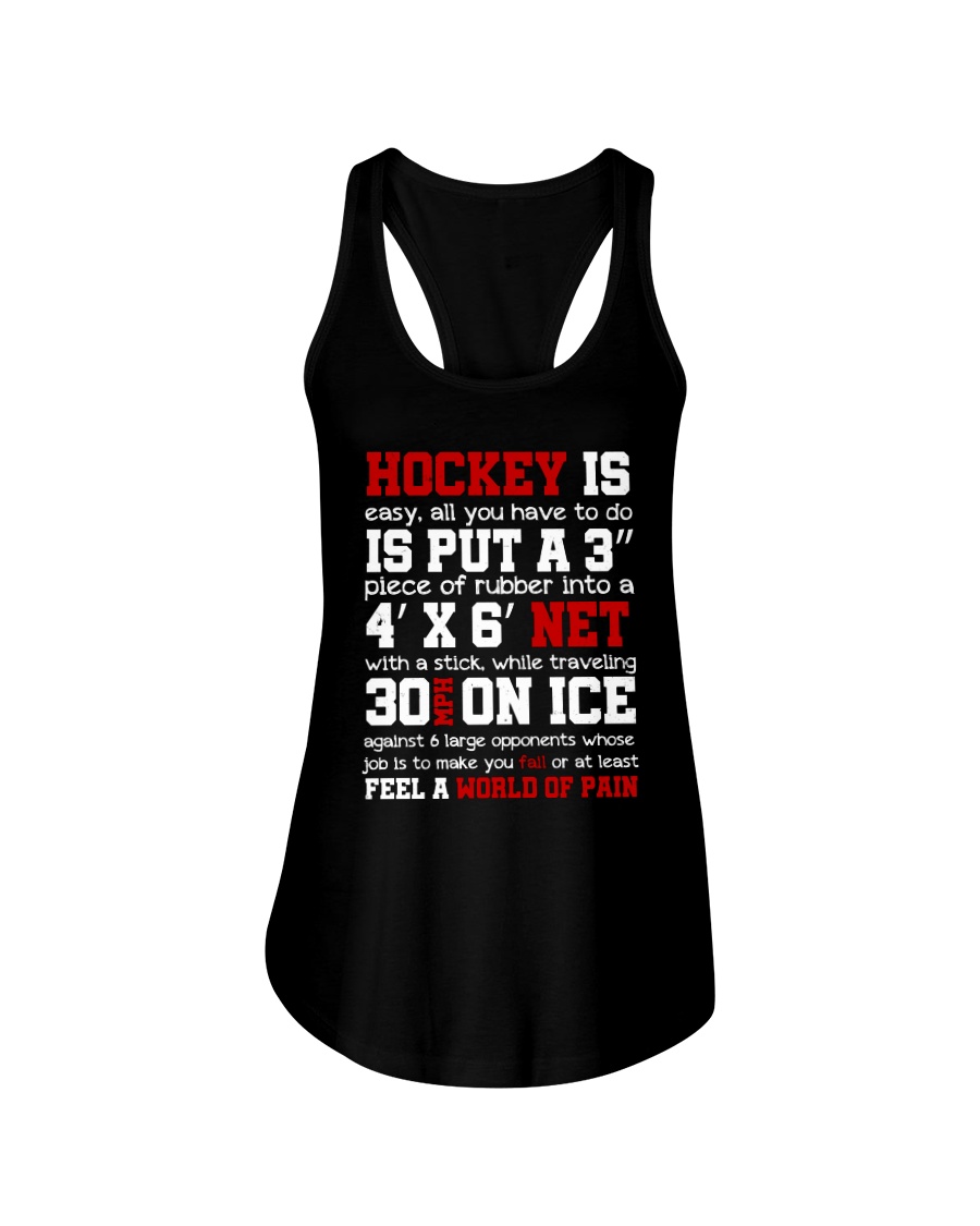 HOCKEY IS EASY Ladies Flowy Tank