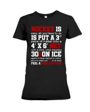 HOCKEY IS EASY Premium Fit Ladies Tee thumbnail