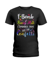 F BOMB RUNNING MOM Ladies T-Shirt thumbnail