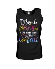F BOMB SOFTBALL MOM Unisex Tank thumbnail