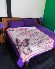 To My Daughter Inside This Blanket There Is A Piec Large Fleece Blanket - 60" x 80" aos-coral-fleece-blanket-60x80-lifestyle-front-01a