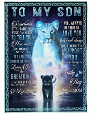 Lion To My Son Large Fleece Blanket - 60" x 80" front