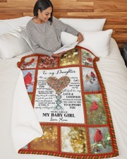 To my Daughter Large Sherpa Fleece Blanket - 60" x 80" aos-sherpa-fleece-blanket-60x80-lifestyle-front-06