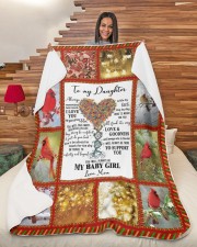 To my Daughter Large Sherpa Fleece Blanket - 60" x 80" aos-sherpa-fleece-blanket-60x80-lifestyle-front-11