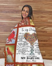 To my Daughter Large Sherpa Fleece Blanket - 60" x 80" aos-sherpa-fleece-blanket-60x80-lifestyle-front-12