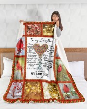 To my Daughter Large Sherpa Fleece Blanket - 60" x 80" aos-sherpa-fleece-blanket-60x80-lifestyle-front-17