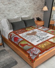 To my Daughter Large Sherpa Fleece Blanket - 60" x 80" aos-sherpa-fleece-blanket-lifestyle-front-04