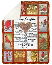 To my Daughter Large Sherpa Fleece Blanket - 60" x 80" front