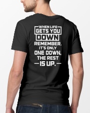 IT'S ONLY ONE DOWN THE REST IS UP Classic T-Shirt lifestyle-mens-crewneck-back-5
