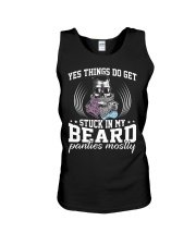 YES THINGS DO GET STUCK IN MY BEARD Unisex Tank thumbnail
