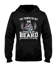 YES THINGS DO GET STUCK IN MY BEARD Hooded Sweatshirt thumbnail