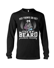 YES THINGS DO GET STUCK IN MY BEARD Long Sleeve Tee thumbnail
