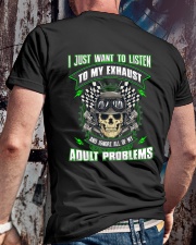 LISTEN TO MY EXHAUST Classic T-Shirt lifestyle-mens-crewneck-back-2