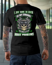 LISTEN TO MY EXHAUST Classic T-Shirt lifestyle-mens-crewneck-back-3