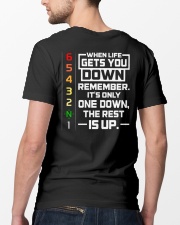 IT'S ONLY ONE DOWN THE REST IS UP Classic T-Shirt lifestyle-mens-crewneck-back-5