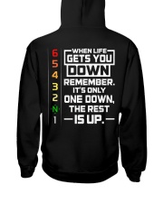 IT'S ONLY ONE DOWN THE REST IS UP Hooded Sweatshirt thumbnail
