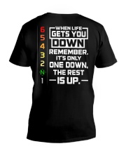 IT'S ONLY ONE DOWN THE REST IS UP V-Neck T-Shirt thumbnail