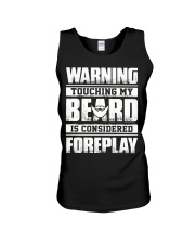 Touching my beard is considered Unisex Tank thumbnail