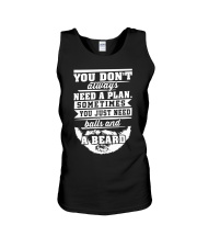 YOU JUST NEED BALLS AND BEARD Unisex Tank thumbnail