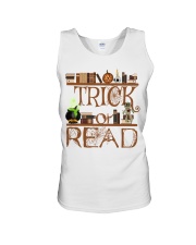 Librarian Trick or Read Unisex Tank tile