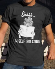 Librarian Shhh... I'm self isolating Classic T-Shirt apparel-classic-tshirt-lifestyle-28