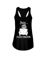 Librarian Shhh... I'm self isolating Ladies Flowy Tank tile