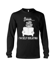 Librarian Shhh... I'm self isolating Long Sleeve Tee tile