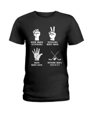 Nothing Beats Hockey Ladies T-Shirt tile