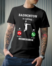 Badminton Is Calling Classic T-Shirt lifestyle-mens-crewneck-front-6