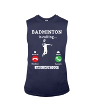 Badminton Is Calling Sleeveless Tee tile