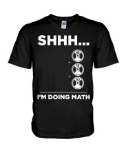 Fitness I'm Doing Math V-Neck T-Shirt tile
