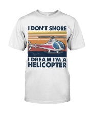 Pilot I Dream I'm A Helicopter Classic T-Shirt front