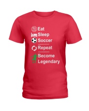 Soccer Repeat Ladies T-Shirt tile