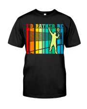 Badminton I'd Rather Be Premium Fit Mens Tee tile