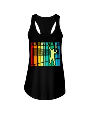 Badminton I'd Rather Be Ladies Flowy Tank tile