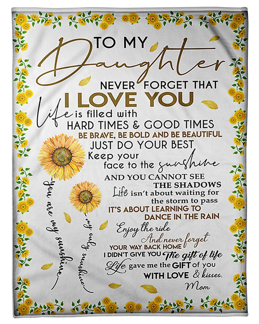 Mom To Daughter Small Fleece Blanket - 30" x 40"