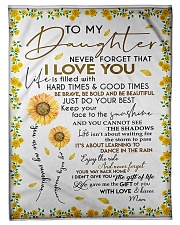 Mom To Daughter Small Fleece Blanket - 30" x 40" front