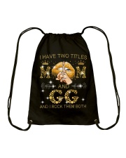 I Have Two Titles Mom And GG Drawstring Bag tile