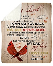 To My Dad - Daughter Sherpa Fleece Blanket - 50" x 60" thumbnail