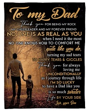 To My Dad - Son Small Fleece Blanket - 30" x 40" front